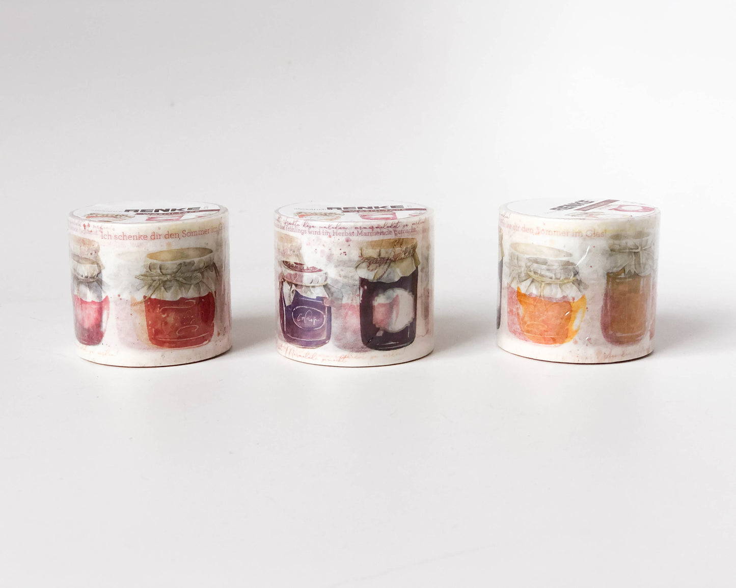 Washi Tape Jam Jars