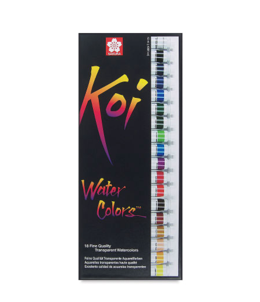 Koi Watercolor 18-Color Set