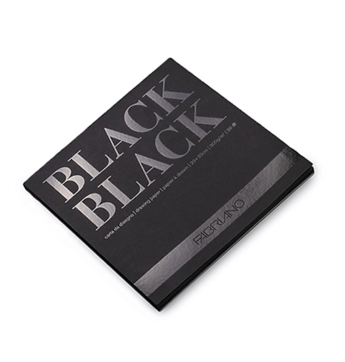 Fabriano Black Black Pads 8x8