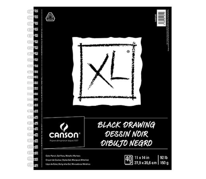 Canson XL Black Drawing Pads