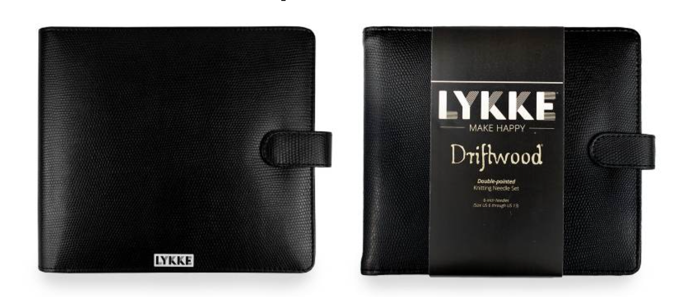 LYKKE Driftwood 6" Double Pointed Needle Set (US6-13)| Faux Leather