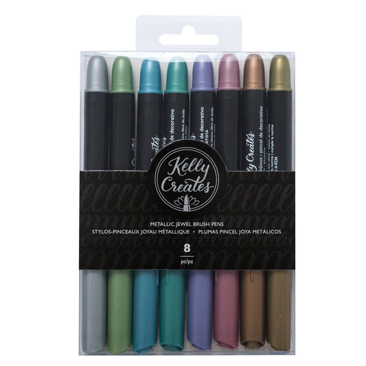 Kelly Creates Metallic Jewel Brush Pens