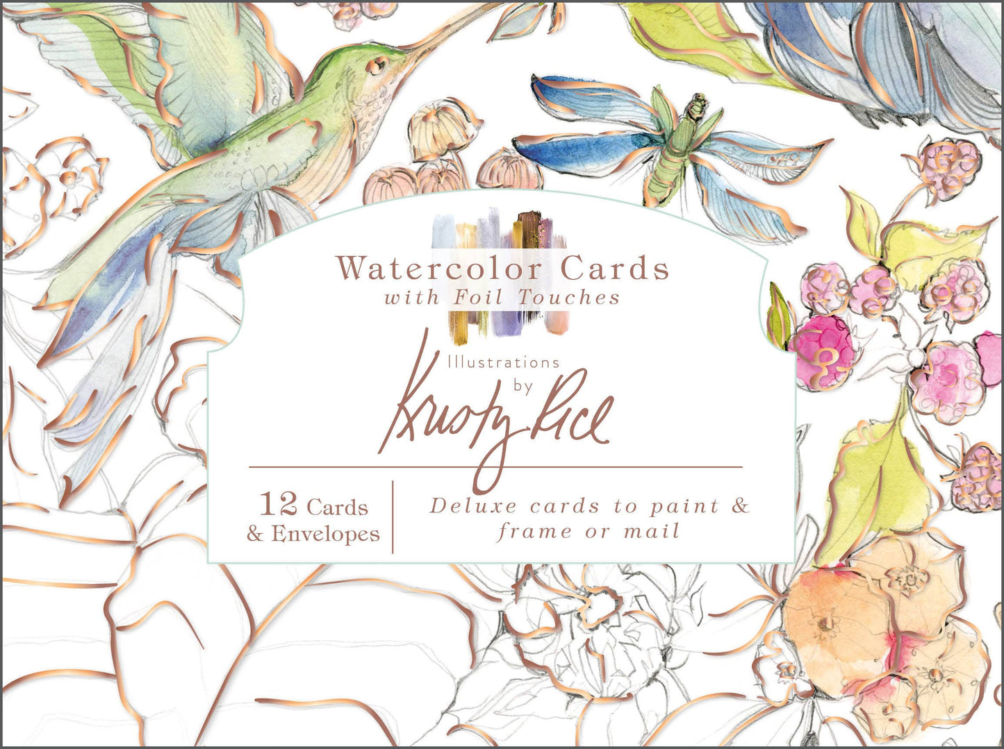 Watercolor Cards with Foil Touches