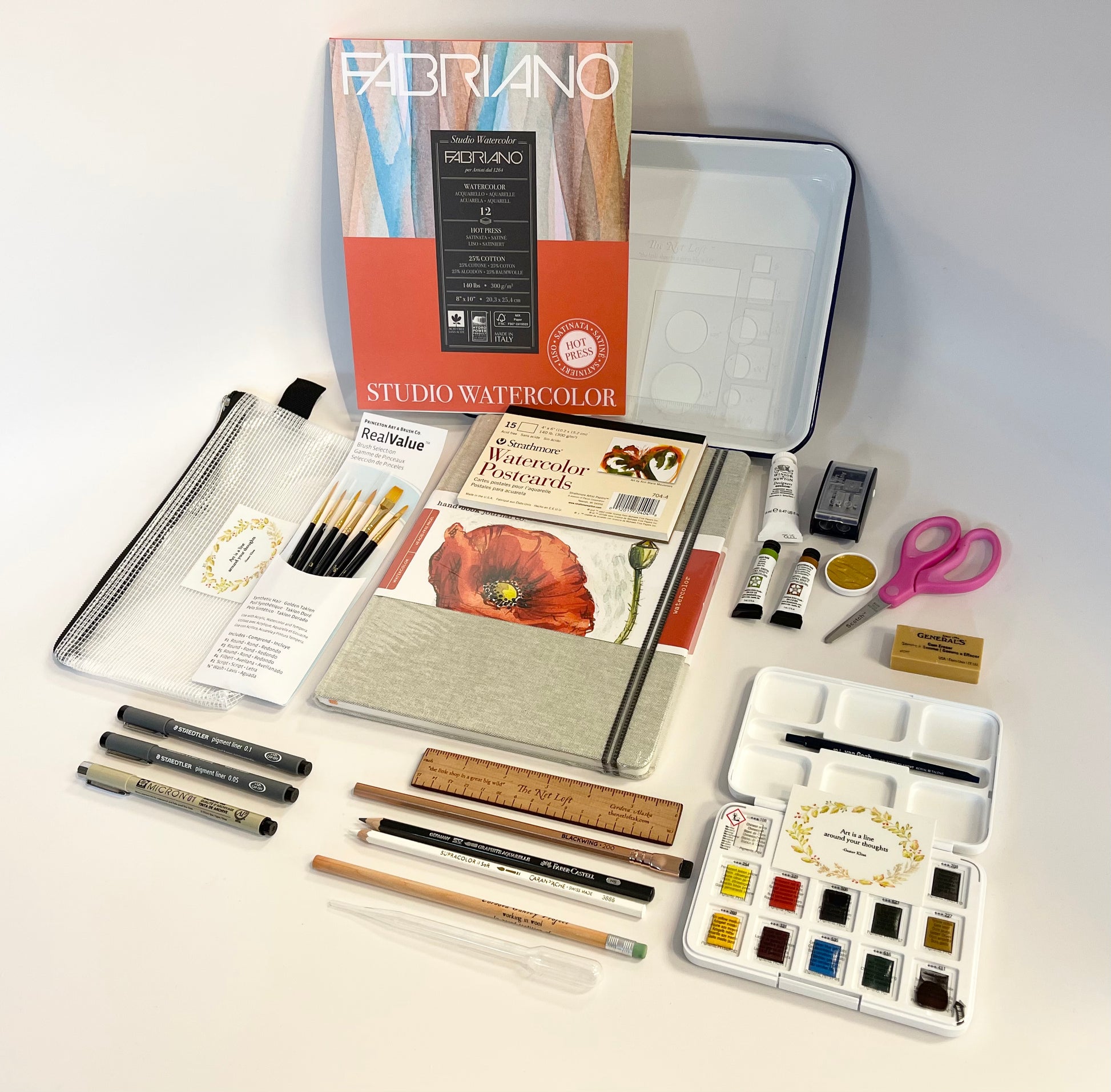 Introduction to Net Loft Watercolor Journaling Sessions CLASS MATERIAL –  The Net Loft