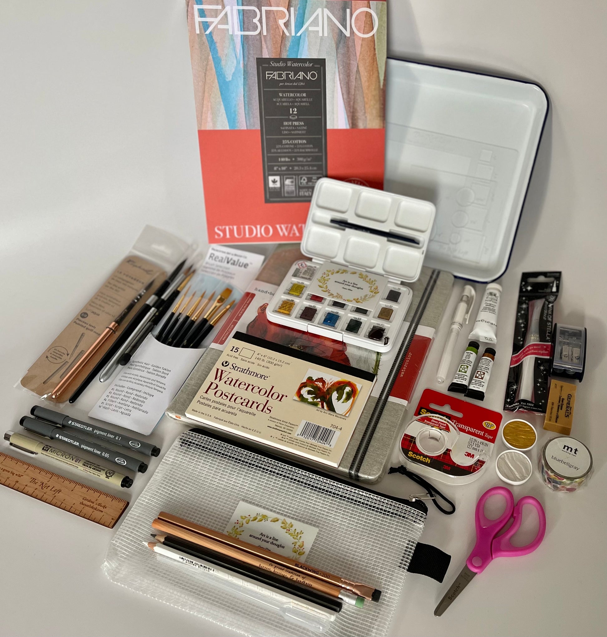 Cute Art Supplies with pens, pencils, scissors and washi tape - Cute Art  Supplies - Mug