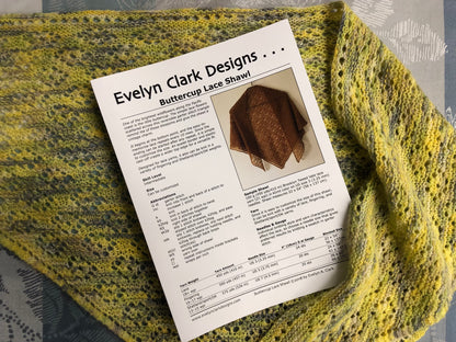 Buttercup Shawl Pattern by Evelyn Clark