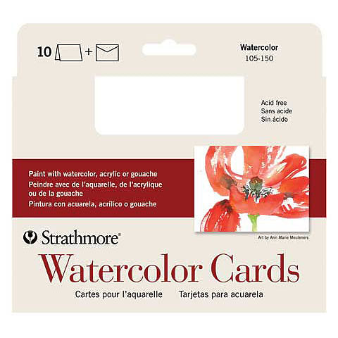Strathmore Watercolor Cards | 10 Blank Cards & Envelopes